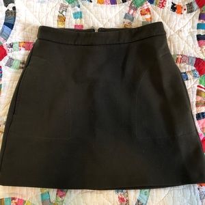 Zara Women Olive Green Skirt